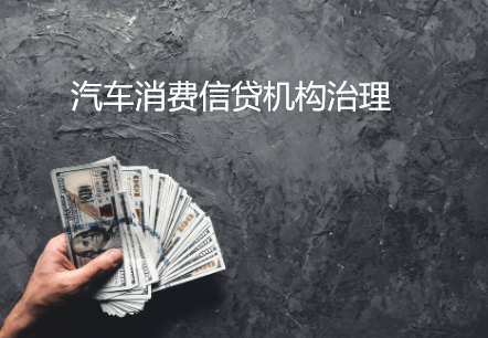 汽车消费信贷机构治理的主要内容